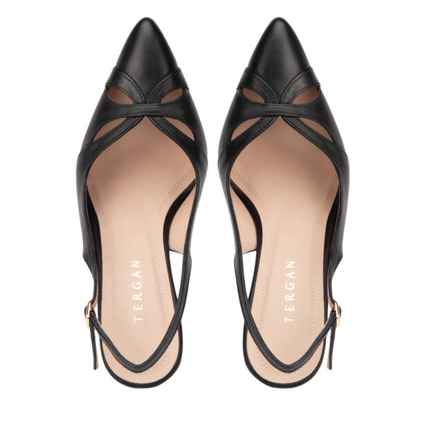 Siyah Hakiki Deri Kadın Stiletto - K26Y1AY68386-A23 - 5