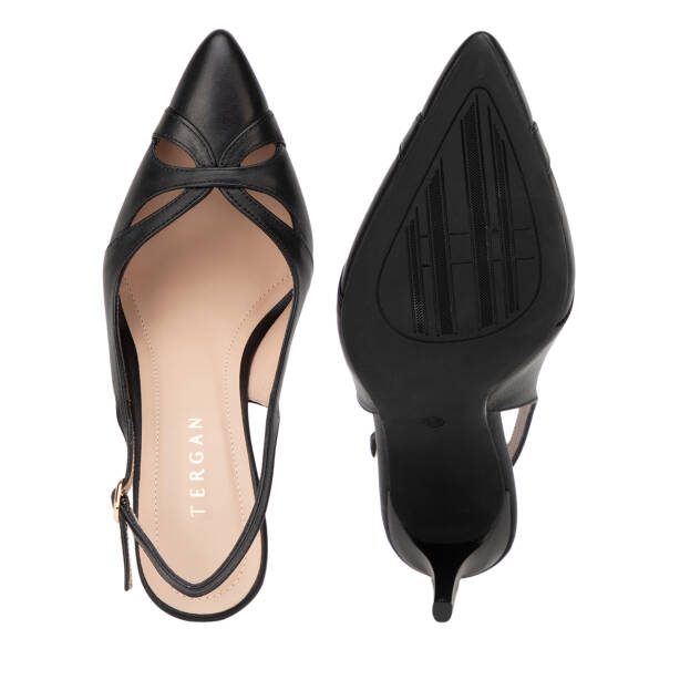 Siyah Hakiki Deri Kadın Stiletto - K26Y1AY68386-A23 - 6