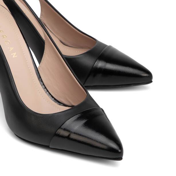 Siyah Hakiki Deri Kadın Stiletto - K26Y1AY68387-A55 - 3