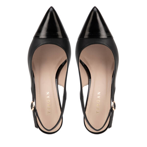 Siyah Hakiki Deri Kadın Stiletto - K26Y1AY68387-A55 - 5