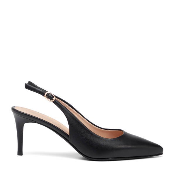 Siyah Hakiki Deri Kadın Stiletto - K26Y1AY68388-A23 - 1