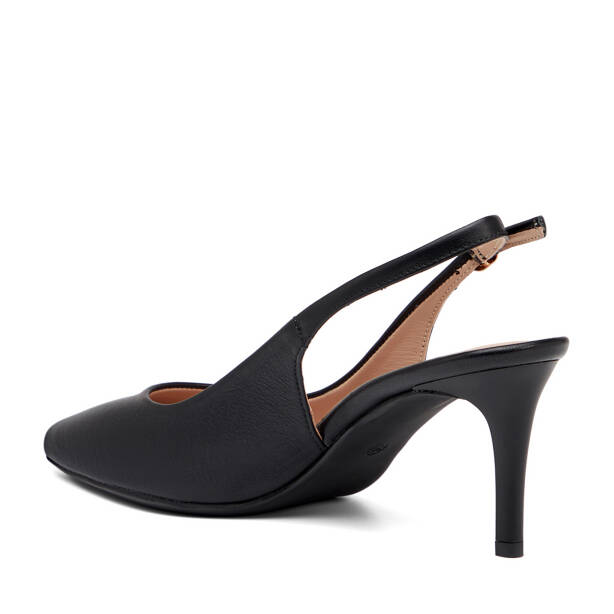 Siyah Hakiki Deri Kadın Stiletto - K26Y1AY68388-A23 - 4