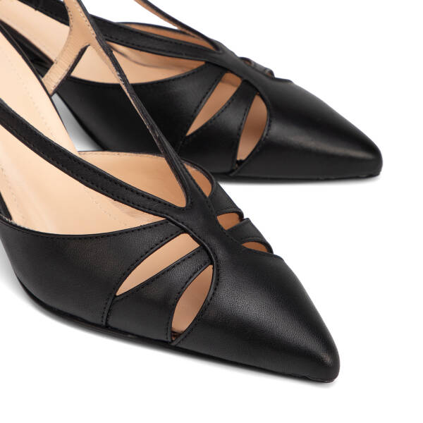 Siyah Hakiki Deri Kadın Stiletto - K26Y1AY68389-A23 - 3