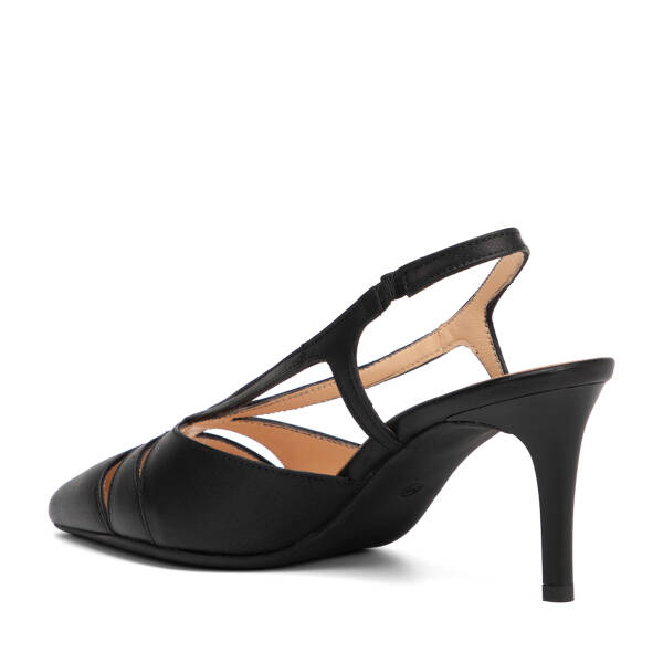 Siyah Hakiki Deri Kadın Stiletto - K26Y1AY68389-A23 - 4