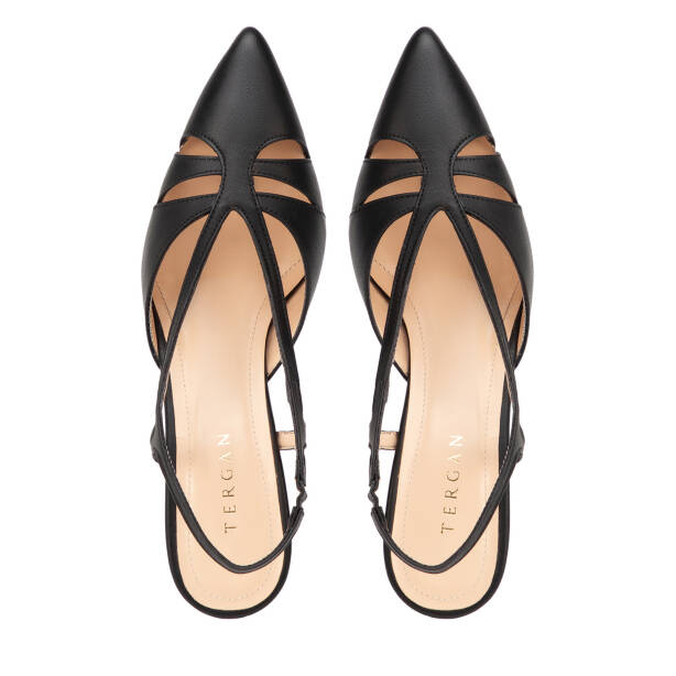Siyah Hakiki Deri Kadın Stiletto - K26Y1AY68389-A23 - 5