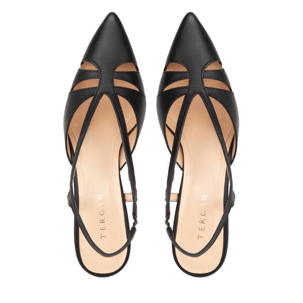 Siyah Hakiki Deri Kadın Stiletto - K26Y1AY68389-A23 - 5