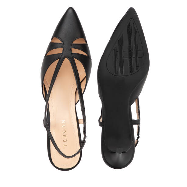 Siyah Hakiki Deri Kadın Stiletto - K26Y1AY68389-A23 - 6