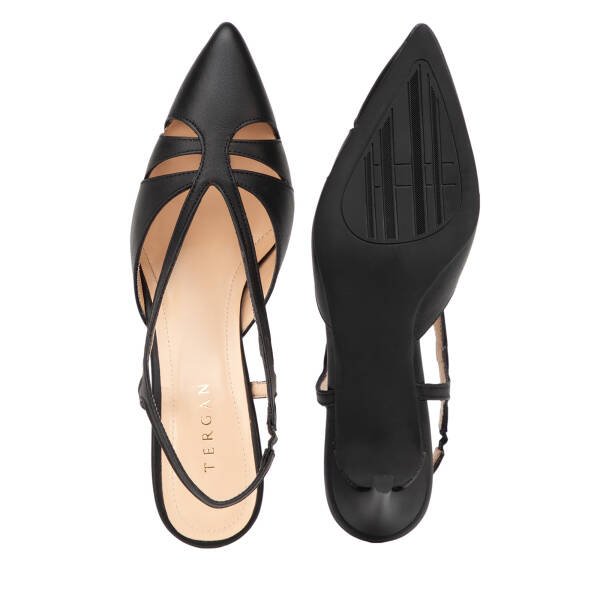Siyah Hakiki Deri Kadın Stiletto - K26Y1AY68389-A23 - 6