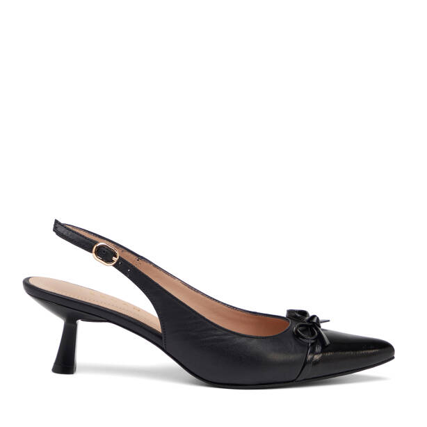 Siyah Hakiki Deri Kadın Stiletto - K26Y1AY68392-U63 - 1