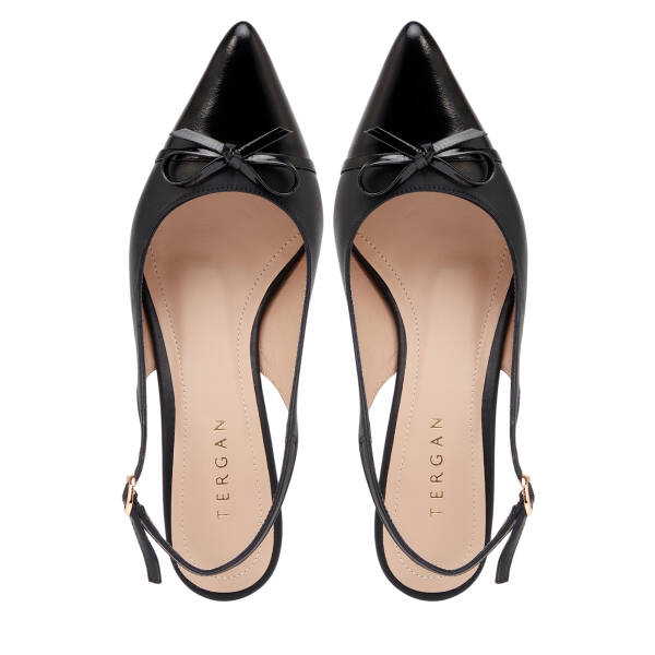 Siyah Hakiki Deri Kadın Stiletto - K26Y1AY68392-U63 - 5