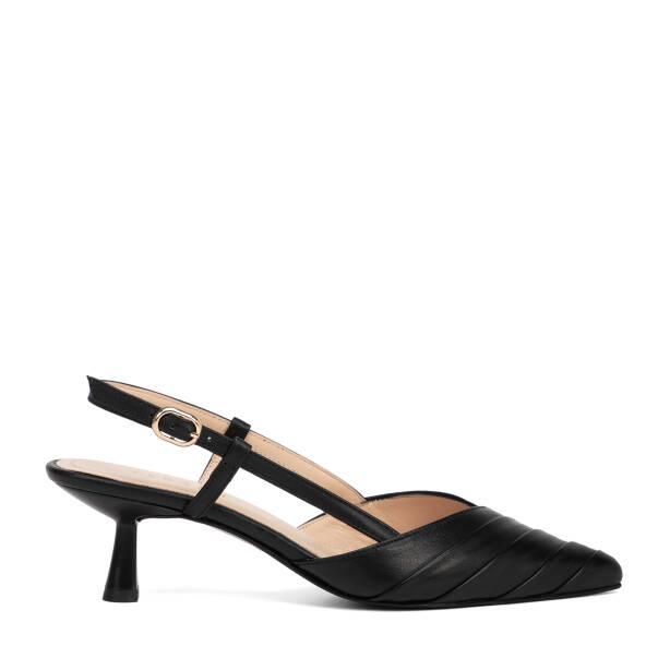Siyah Hakiki Deri Kadın Stiletto - K26Y1AY68393-A55 