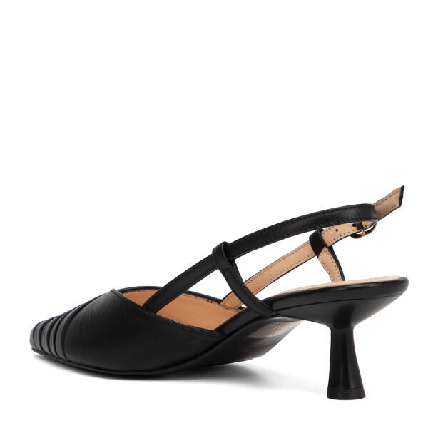 Siyah Hakiki Deri Kadın Stiletto - K26Y1AY68393-A55 - 4
