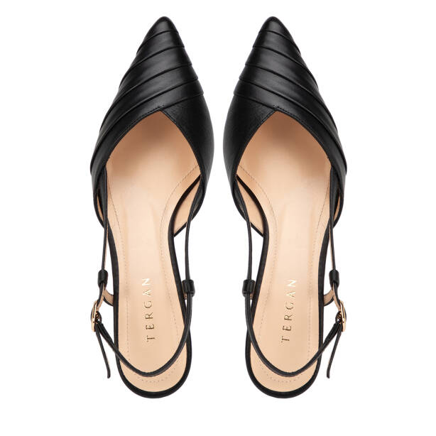 Siyah Hakiki Deri Kadın Stiletto - K26Y1AY68393-A55 - 5