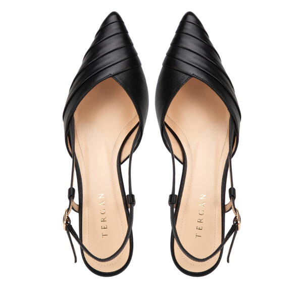 Siyah Hakiki Deri Kadın Stiletto - K26Y1AY68393-A55 - 5