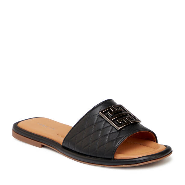 Siyah Hakiki Deri Kadın Terlik - K25Y1TR67839-A23 