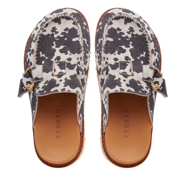 Siyah Hakiki Deri Kadın Terlik - K26Y1TR68400-A23 - Tergan