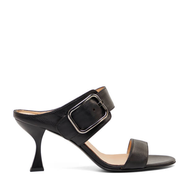 Siyah Hakiki Deri Kadın Terlik - K26Y1TR68568-A23 