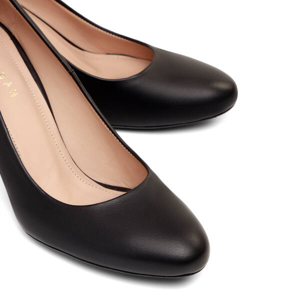 Siyah Hakiki Deri Kadın Topuklu Ayakkabı - K26I1AY68384-A23 - 3