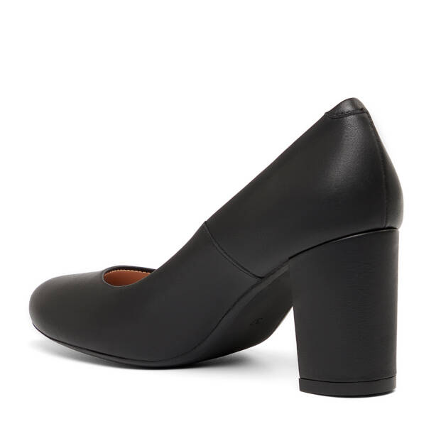 Siyah Hakiki Deri Kadın Topuklu Ayakkabı - K26I1AY68384-A23 - 4