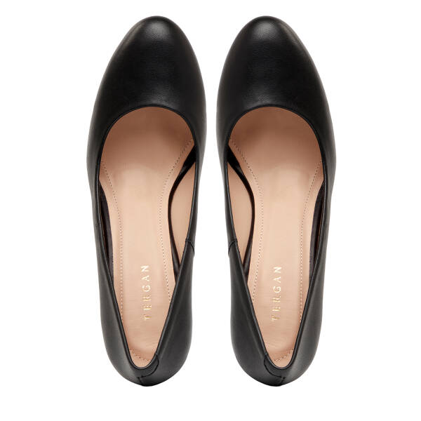 Siyah Hakiki Deri Kadın Topuklu Ayakkabı - K26I1AY68384-A23 - 5