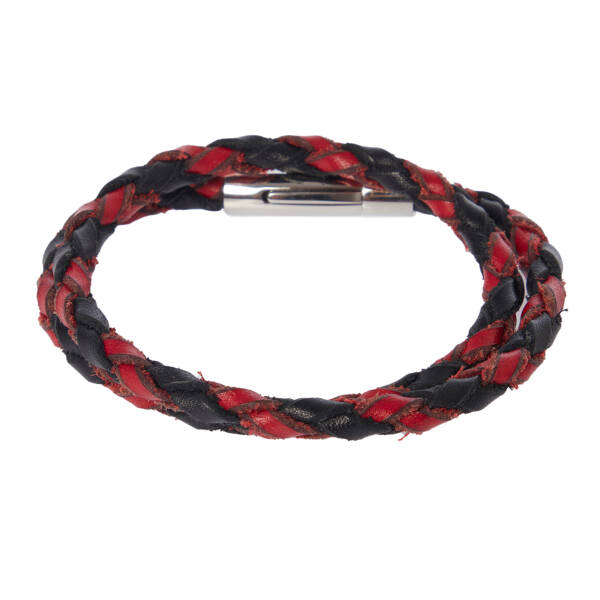 Siyah Hakiki Deri Unisex Bileklik - U1BLK0430019-F1J - 1