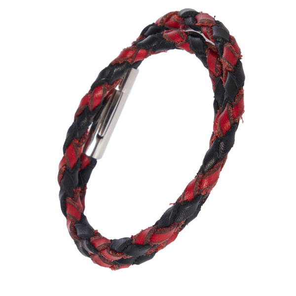 Siyah Hakiki Deri Unisex Bileklik - U1BLK0430019-F1J - 2