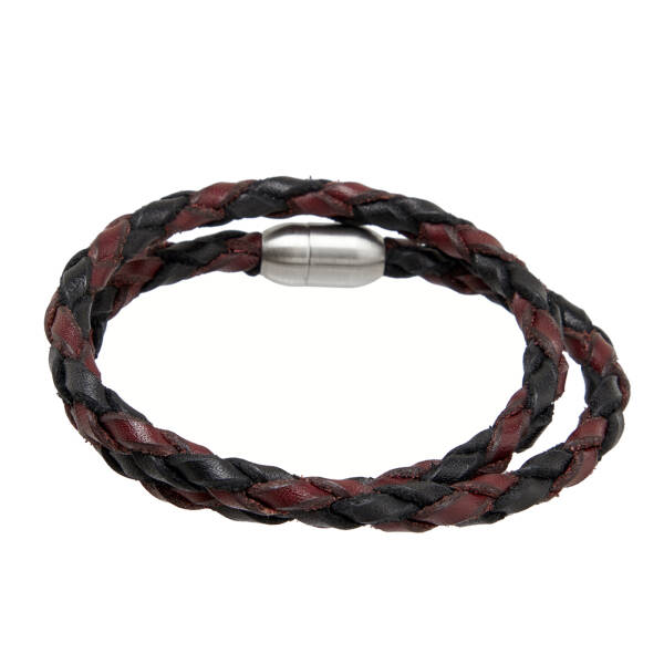 Siyah Hakiki Deri Unisex Bileklik - U1BLK0430020-H5W - 1