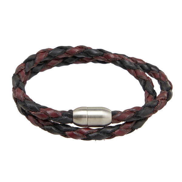 Siyah Hakiki Deri Unisex Bileklik - U1BLK0430020-H5W - 3