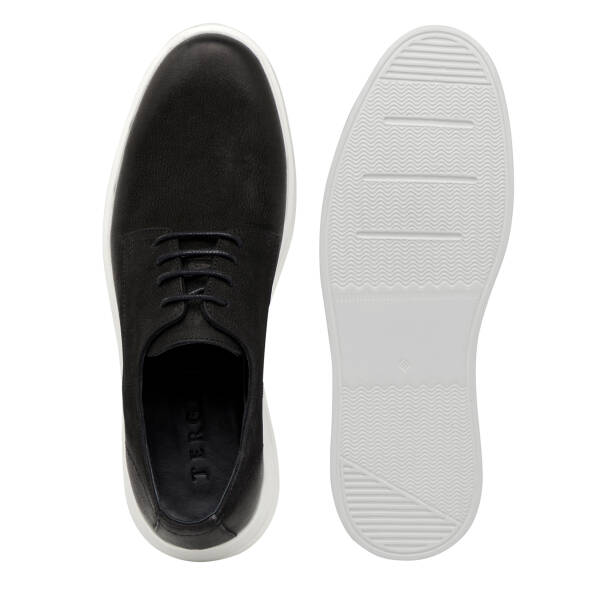 Siyah Hakiki Nubuk Deri Erkek Casual Ayakkabı - E26I1AY57614-A64 - 6