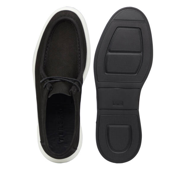 Siyah Hakiki Nubuk Deri Erkek Casual Ayakkabı - E26I1AY57635-A64 - 6