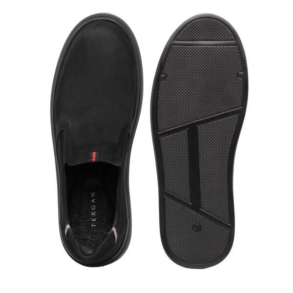 Siyah Hakiki Nubuk Deri Erkek Casual Ayakkabı - E26I1AY57641-A64 - 6