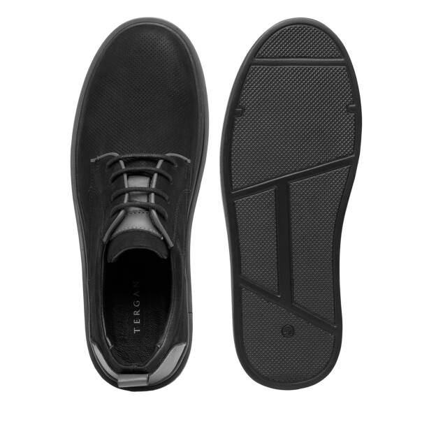 Siyah Hakiki Nubuk Deri Erkek Casual Ayakkabı - E26I1AY57643-A64 - 6