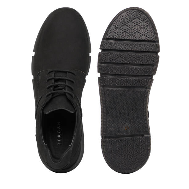 Siyah Hakiki Nubuk Deri Erkek Casual Ayakkabı - E26I1AY57645-A64 - 6