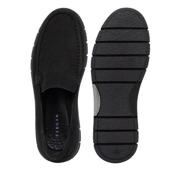 Siyah Hakiki Nubuk Deri Erkek Loafer - E26I1AY57646-A64 - 6