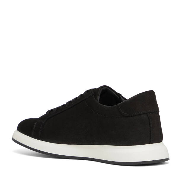 Siyah Hakiki Nubuk Deri Erkek Sneaker - E26I1AY57634-A64 - 4
