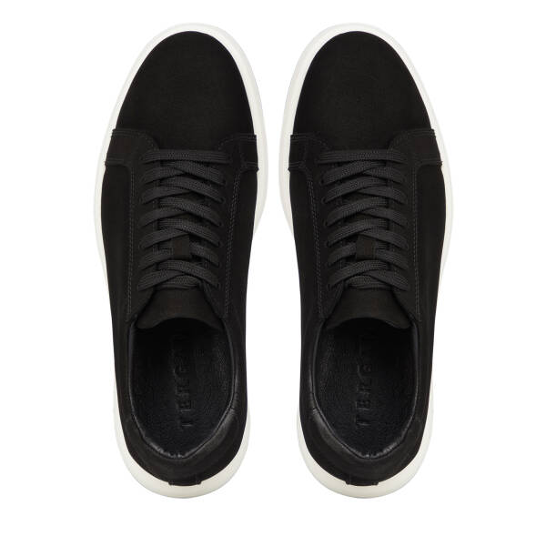 Siyah Hakiki Nubuk Deri Erkek Sneaker - E26I1AY57634-A64 - 5
