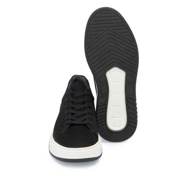 Siyah Hakiki Nubuk Deri Erkek Sneaker - E26I1AY57637-A64 - 4