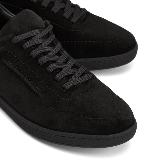 Siyah Hakiki Nubuk Deri Erkek Sneaker - E26I1AY57796-A01 - 3