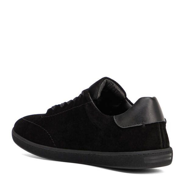 Siyah Hakiki Nubuk Deri Erkek Sneaker - E26I1AY57796-A01 - 4