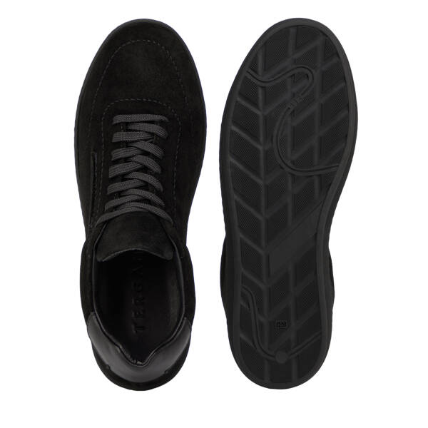 Siyah Hakiki Nubuk Deri Erkek Sneaker - E26I1AY57796-A01 - 6