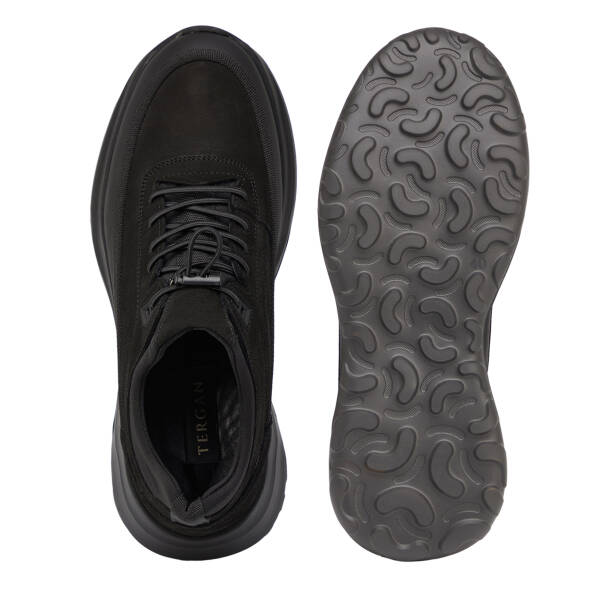Siyah Hakiki Nubuk Deri Erkek Sneaker - E26S1AY57834-B31 - 6