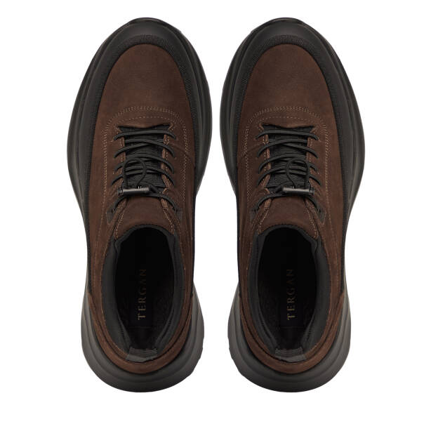 Siyah Hakiki Nubuk Deri Erkek Sneaker - E26S1AY57834-I0F - 5