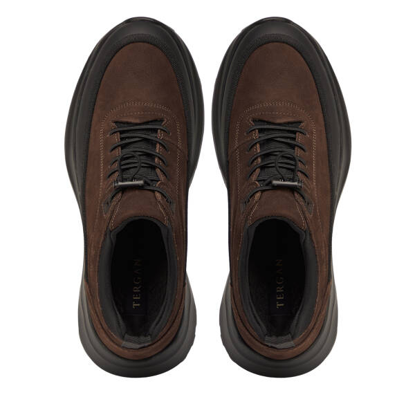 Siyah Hakiki Nubuk Deri Erkek Sneaker - E26S1AY57834-I0F - 5