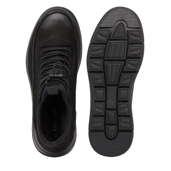 Siyah Hakiki Nubuk Deri Erkek Sneaker - E26S1AY57840-A64 - 6