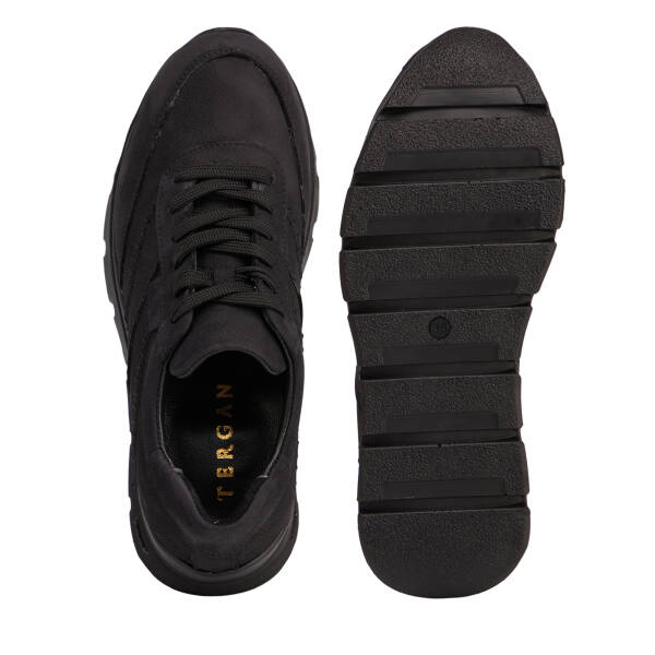 Siyah Hakiki Nubuk Deri Kadın Sneaker - K26S1AY68927-A64 - 5