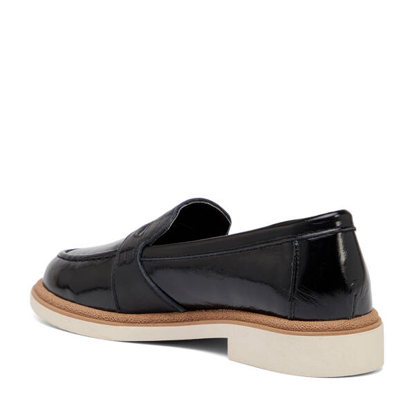 Siyah Hakiki Rugan Deri Kadın Loafer - K26I1AY68415-A07 - 4