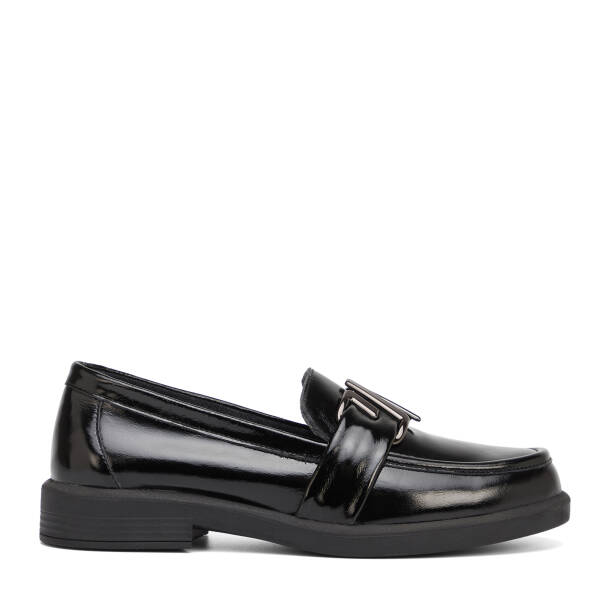 Siyah Hakiki Rugan Deri Kadın Loafer - K26S1AY68879-A07 - 1