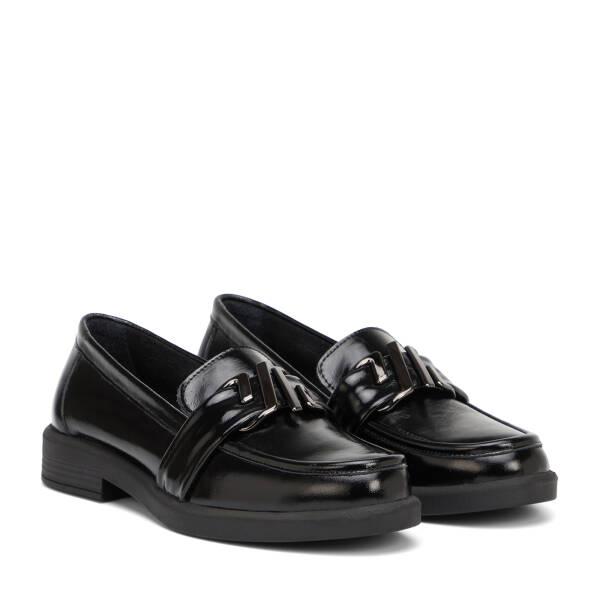 Siyah Hakiki Rugan Deri Kadın Loafer - K26S1AY68879-A07 - 2