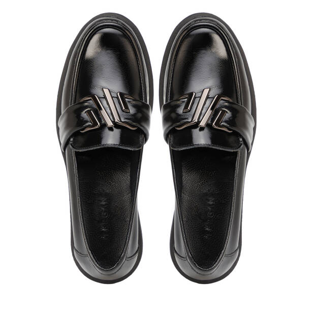 Siyah Hakiki Rugan Deri Kadın Loafer - K26S1AY68879-A07 - 5