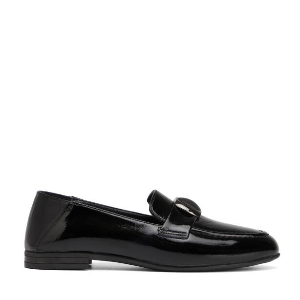 Siyah Hakiki Rugan Deri Kadın Loafer - K26S1AY68882-A07 